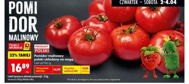 Pomidor malinowy polski układany