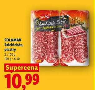 Sol&Mar Salchichón, plastry