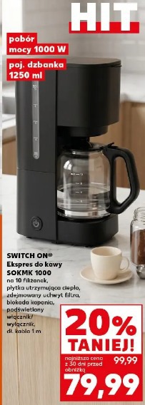 Switch On Ekspres do kawy SOKMK 1000