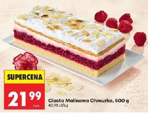 Ciasto malinowa chmurka
