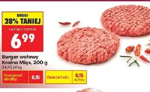 Burger wołowy Kraina Mięs
