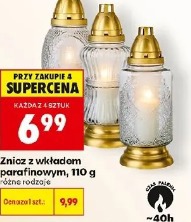 Znicz z wkładem parafinowym