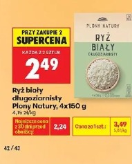 Ryż biały długoziarnisty Plony Natury