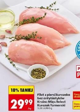 Filet z piersi kurczaka bez antybiotyków Kraina Mięs Select Kurczak farmerski