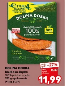 Dolina Dobra Kiełbasa śląska 100% polskiej szynki