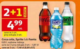 Coca cola, Sprite lub Fanta