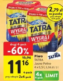 Piwo Tatra Jasne Pełne
