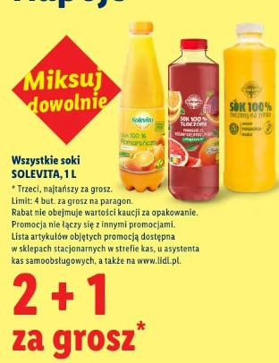 Solevita sok 100% pomarańczowy