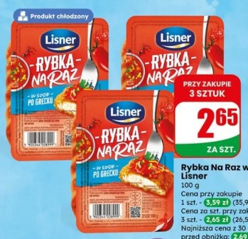 Rybka Na Raz w sosie po grecku Lisner