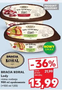 Bracia Koral Lody różne rodzaje