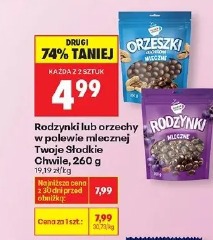 Rodzynki lub orzechy w polewie mlecznej Twoje Słodkie Chwile