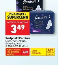 Podpaski Femina: Night, 12 szt.