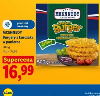 Mcennedy Burgery z kurczaka w panierce