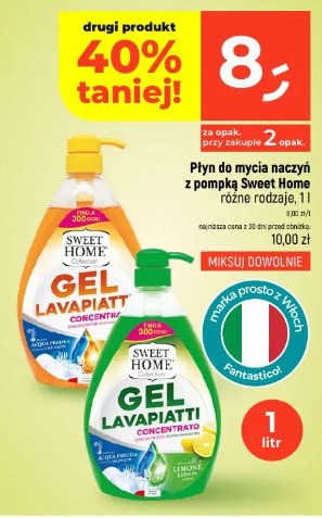 Płyn do mycia naczyń z pompką Sweet Home