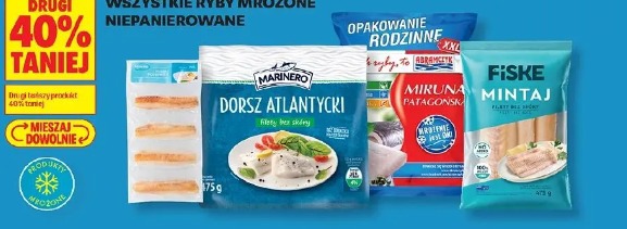 Wszystkie ryby mrożone niepanierowane