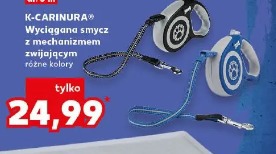 K-Carinura Wyciągana smycz z mechanizmem zwijającym