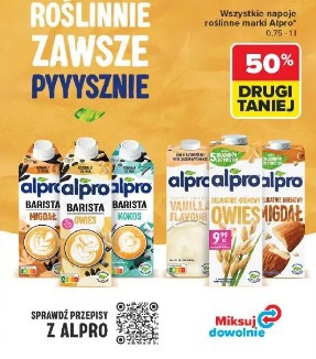 Wszystkie napoje roślinne marki Alpro