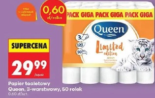 Queen Papier toaletowy 3-warstwowy 50 rolek