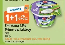 Śmietana 18% Primo bez laktozy Zott