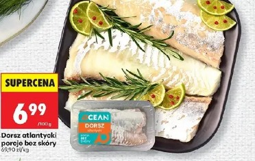 Dorsz atlantycki porcja bez skóry