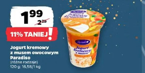 Jogurt kremowy z musem owocowym Paradiso