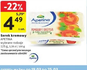 Serek kremowy APETINA