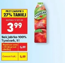 Sok jabłko 100% Tymbark