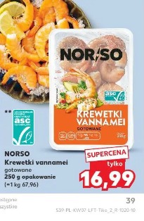 Norso Krewetki vannamei gotowane