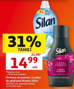 Perfumy do prania lub płyn do płukania tkanin Silan