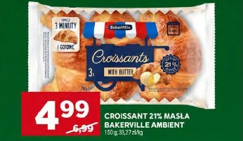 Croissant 21% masła Bakerville Ambient