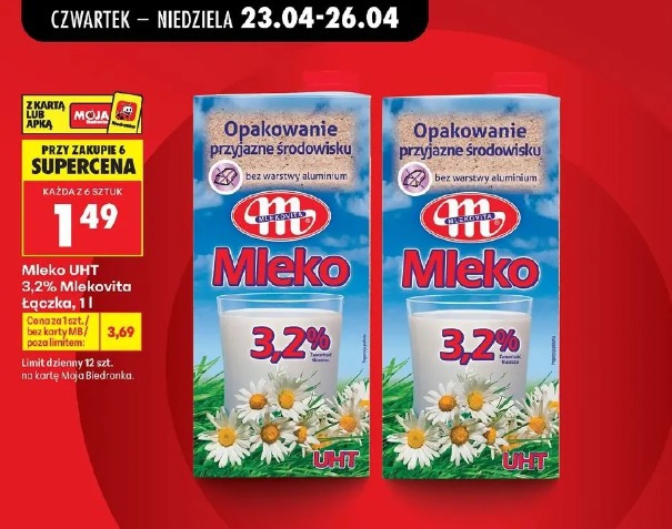 Mleko UHT 3,2% Mlekovita