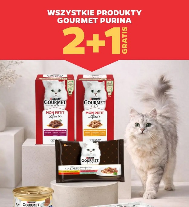 Wszystkie produkty Gourmet Purina 2+1 gratis