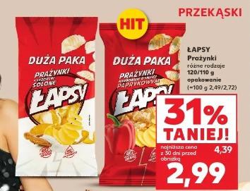 Łapsy Prażynki różne rodzaje