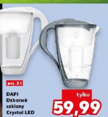 Dafi Dzbanek szklany Crystal LED