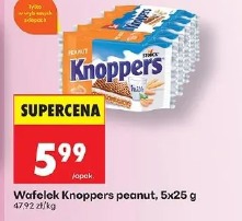 Wafelek Knoppers peanut