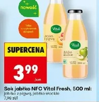 Sok jabłko NFC Vital Fresh, jabłko z pigwą, jabłko słodkie