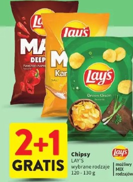 Chipsy LAY'S wybrane rodzaje