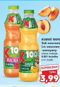Kubuś 100% Sok owocowy lub owocowo-warzywny