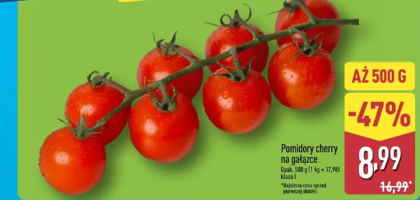 Pomidory cherry na gałązce