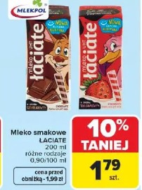Mleko smakowe Łaciate Mlekpol