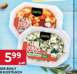 Ser biały w kostkach