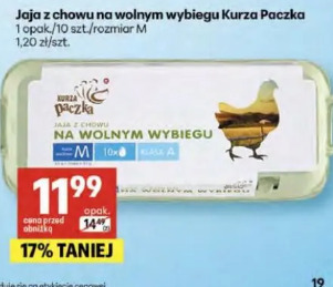 Jaja z chowu na wolnym wybiegu Kurza Paczka