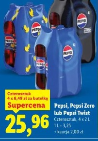 Pepsi, Pepsi Zero lub Pepsi Twist Czteropak