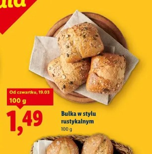 Bułka w stylu rustykalnym