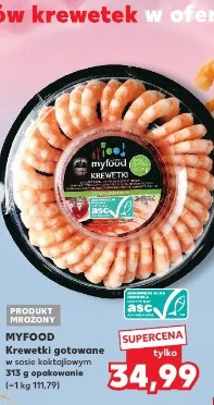 Myfood Krewetki gotowane w sosie koktajlowym
