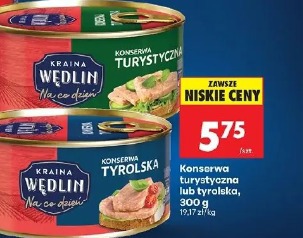 Konserwa turystyczna lub tyrolska Kraina Wędlin