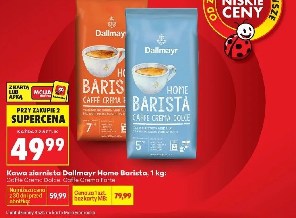 Kawa ziarnista Dallmayr Home Barista