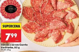 Salami z serem Comte Biedronka, 80 g
