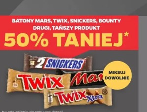 Baton Mars, Twix, Snickers, Bounty