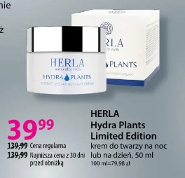 HERLA Hydra Plants Limited Edition krem do twarzy na noc lub na dzień